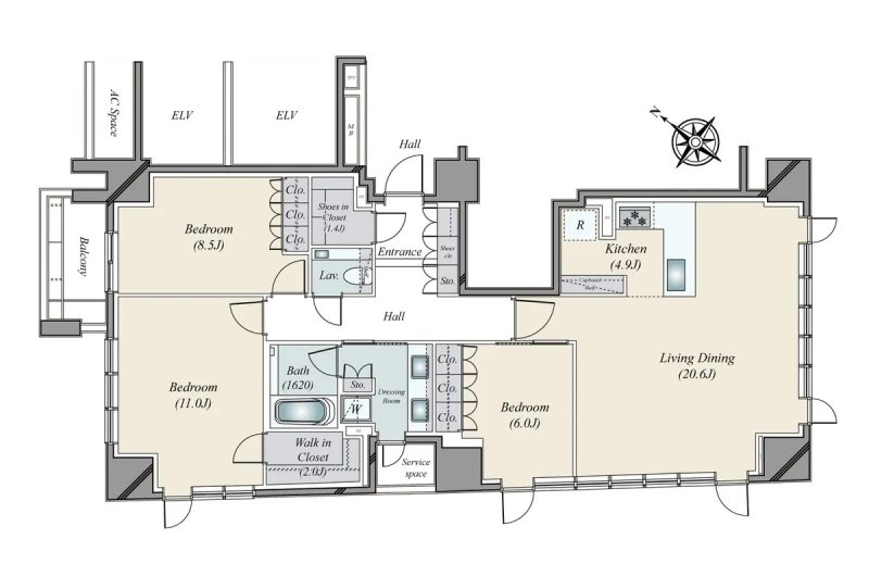 ジオグランデ白金台 15階の写真（2枚目）